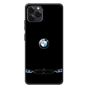 Силіконовий бампер з картинкою машини на Blackview A95 – Чорний BMW