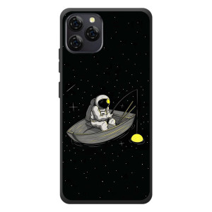 Силіконовый Чохол з принтом "Космонавти" на Blackview A95 – Космонавт на рибалці