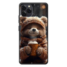 Друкований чохол 'Звірята з кавою' для Blackview A95 (Мішка з кавою)