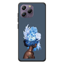 Чехлы (ART) Цветы на Blackview A96 (VPrint) – Цветы на голове