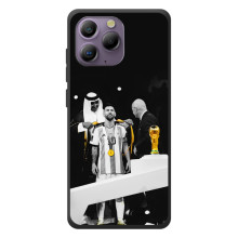 Чехлы для Blackview A96 (Leo чемпион) (AlphaPrint) (Месси в накидке)