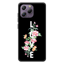 Чехлы для любимой на Блэквью А96 (VPrint) – Цветы LOVE