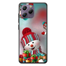 Чохли на Новий Рік Blackview A96 (Сніговик в шапці)