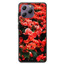 Чохли з квітами для Blackview A96 (VPrint) (Квіти червоні)