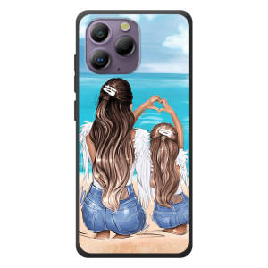 Чехол с печатью для Blackview A96 - (Мама с ребенком) (AlphaPrint)