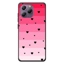 Чохли з тематикою "Маленькі Сердчеки" на Blackview A96 – Чорні сердечка