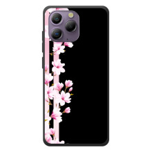 Чохол для Блаківйю А96 - з принтом (Дизайнерські) (AlphaPrint) (Квіточки)