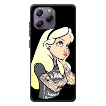 Чохол з друком для Blackview A96 - (Мода) (AlphaPrint) (Дівчина в тату)