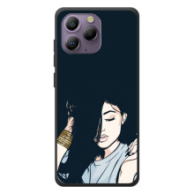 Чохол з друком для Blackview A96 - (Мода) (AlphaPrint) (Гарна дівчина)