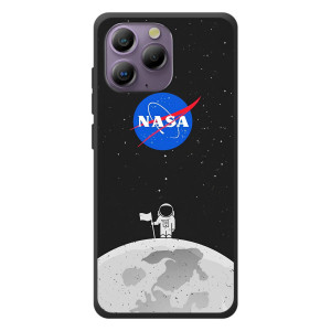 Силиконовый бампер с принтом "Наса" на Blackview A96 – Космонавт NASA