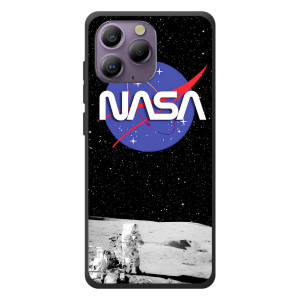 Силиконовый бампер с принтом "Наса" на Blackview A96 – Nasa на луне