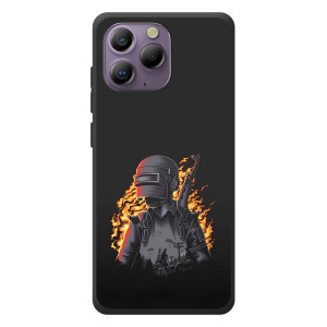 Чохол з картинкою "Герой Pubg" на Blackview A96 (В полум'ї)