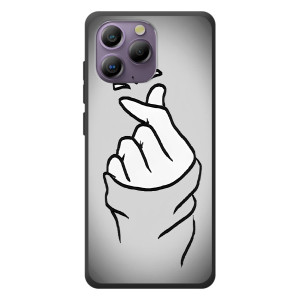 Чохол з принтом для Blackview A96 (AlphaPrint - Знак сердечка)
