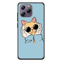 Бампер з зображенням Котиків для Блаκв’ю А96 (КОТИК в окулярах)