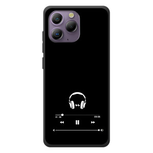 Чехол с картинками на черном фоне для Blackview A96 – Плеер