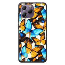 Чехол с принтом для Блэквью А96 - (Прикольные) (AlphaPrint) (Яркие бабочки)