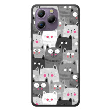 Чехол с милыми котиками на а96 (Коллаж с котами)