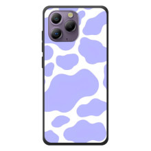 Чохол з принтом корови на Блаківйю А96 – Фіолетовий принт