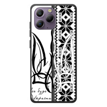 Чехол с украинским гербом на Blackview A96 (Герб с вишивкой)