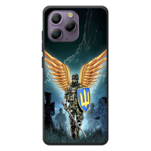 Чехол с украинским воином на Blackview A96 – Крылатый воин