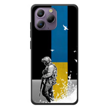 Чехол с украинским воином на Blackview A96