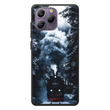 Новорічні, Святкові Чохли для Blackview A96 - 2024 год (Зимовий потяг)