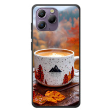 Чехол с уникальным дизайном «Осень с кофе» для Blackview A96 – Кофе на природе