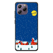 Силіконовий бампер на різдво для Blackview A96 (Місто в снігу)