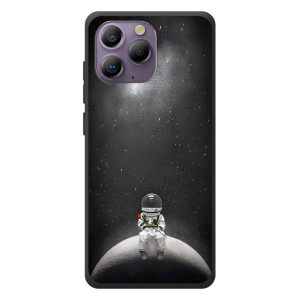 Силиконовый Чехол с принтом "Космонавты" на Blackview A96 – Космонавт романтик