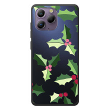 Зимние Чехлы для Блэквью А96 - прозрачный фон – Рождественский фон