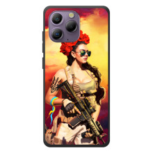 ЗСУ Чохли (TPU) для Blackview A96 (Жінка солдат)
