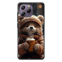Друкований чохол 'Звірята з кавою' для Blackview A96 – Мішка з кавою