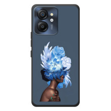 Чехлы (ART) Цветы на Blackview Color 8 (VPrint) (Цветы на голове)