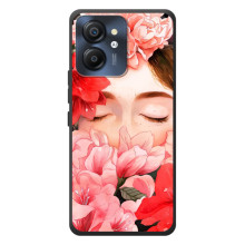 Чехлы (ART) Цветы на Blackview Color 8 (VPrint) (Глаза в цветах)