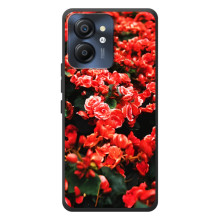 Чехлы с Цветами для Blackview Color 8 (VPrint) (Цветы красные)
