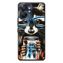 Чехол с принтом для Блэквью Цвет 8 - (Прикольные) (AlphaPrint) (Енот с банкой)