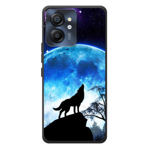 Чохол з Вовком на Blackview Color 8 – Виє на місяць