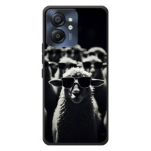 Чехол с принтом стильные животные для Блэквью Цвет 8 (Овечка в очках)