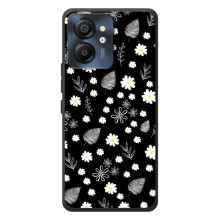 Чехлы с тематикой "ЦВЕТЫ" на Blackview Color 8 (цветение на чорном)