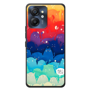 Силиконовый чехол с котиком для Blackview Color 8 (Mew)