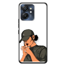 Силиконовый Чехол на Blackview Color 8 с картинкой Стильных Девушек – В зеленом