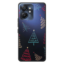 Зимние Чехлы для Блэквью Цвет 8 - прозрачный фон (Рождественские елки)