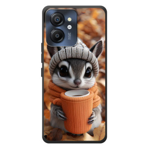 Печатный чехол «Зверята с кофе» для Blackview Color 8 – Грызунчик с кофе