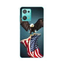 Чехол Флаг USA для Blackview Oscal C30 Pro (Орел и флаг)