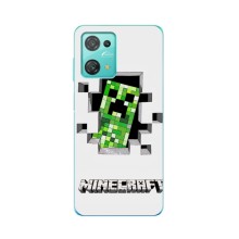 Чехол Майнкрафт на Blackview Oscal C30 Pro (AlphaPrint) Minecraft – крипер Майнкрафт