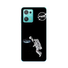 Силиконовый бампер с принтом "Наса" на Blackview Oscal C30 Pro – Космонавт баскетболист