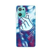 Чехол с принтом для Blackview Oscal C30 Pro (AlphaPrint - Знак сердечка)