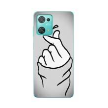 Чехол с принтом для Blackview Oscal C30 Pro (AlphaPrint - Знак сердечка)