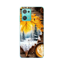 Чехол с уникальным дизайном «Осень с кофе» для Blackview Oscal C30 Pro – Осенне-зимнее кофе
