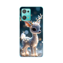Яркий чехол для Blackview Oscal C30 Pro с Зимними Оленятами – Блистающий оленёнок